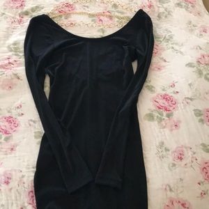 Sexy black Chain dress